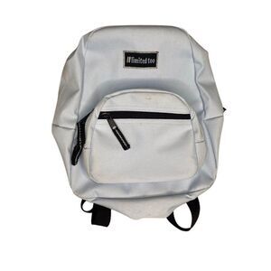 Vintage Limited Too Mini Backpack White Small Bag Kids School Travel Bookbag
